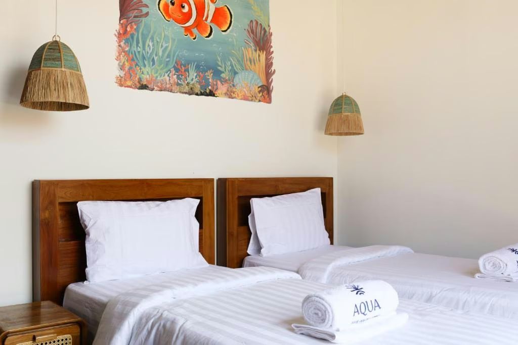 Family bungalow: two single beds