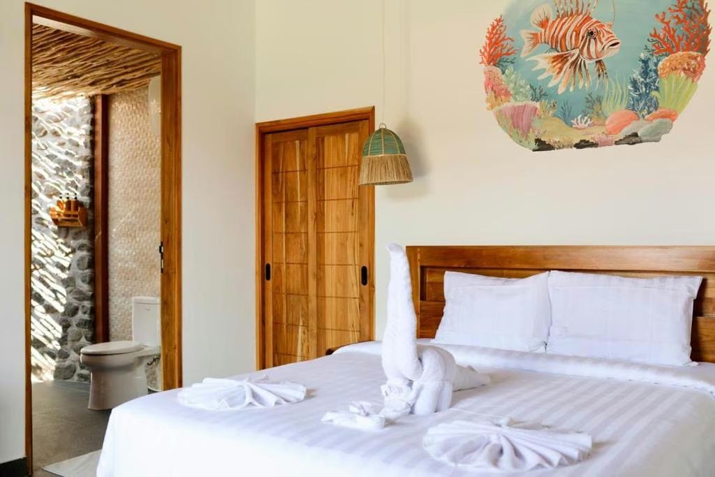 Private bungalow bedroom